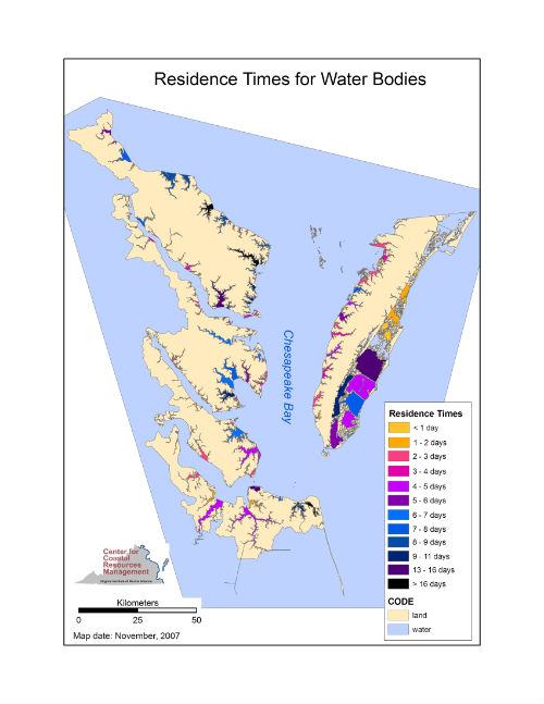 Residence Times for Water Bodies